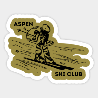 Aspen Ski Club - Skiing - Winter Sticker